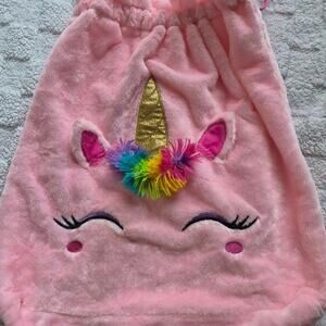 Pink unicorn soft and furry
